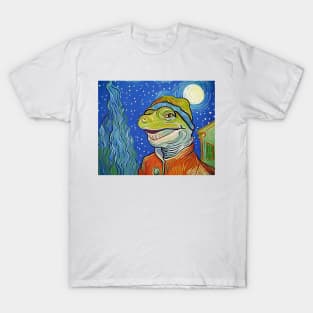 gecko  van Gogh T-Shirt